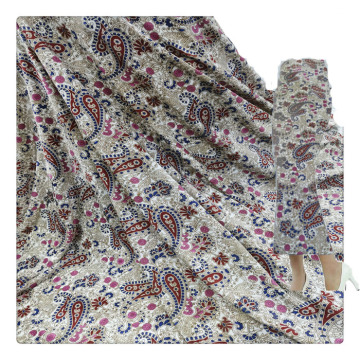 текстильная бархатная ткань с цифровым принтом для одежды